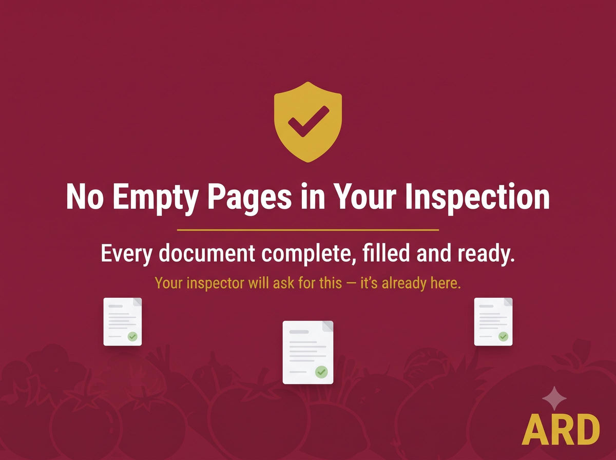 FDA Juice And Cold-Pressed Beverage Food Safety Documentation System Full Pack 21 CFR 120