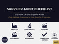 Supplier Audit Checklist for Food & Food Contact ( On-Site Vendor Qualification Excel Editable Template )