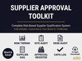 Supplier Approval Toolkit – Risk-Based Qualification System (Word, Excel)