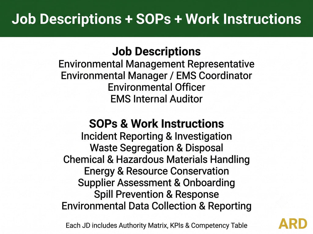 ISO 14001:2026 Environmental Management System Full Pack Documents