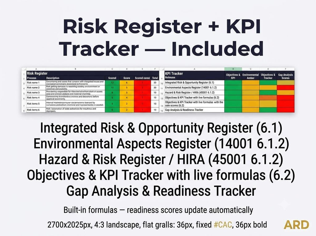 ISO 9001 + 14001 + 45001 Integrated Management System | Complete IMS Documentation | Full Pack Editable
