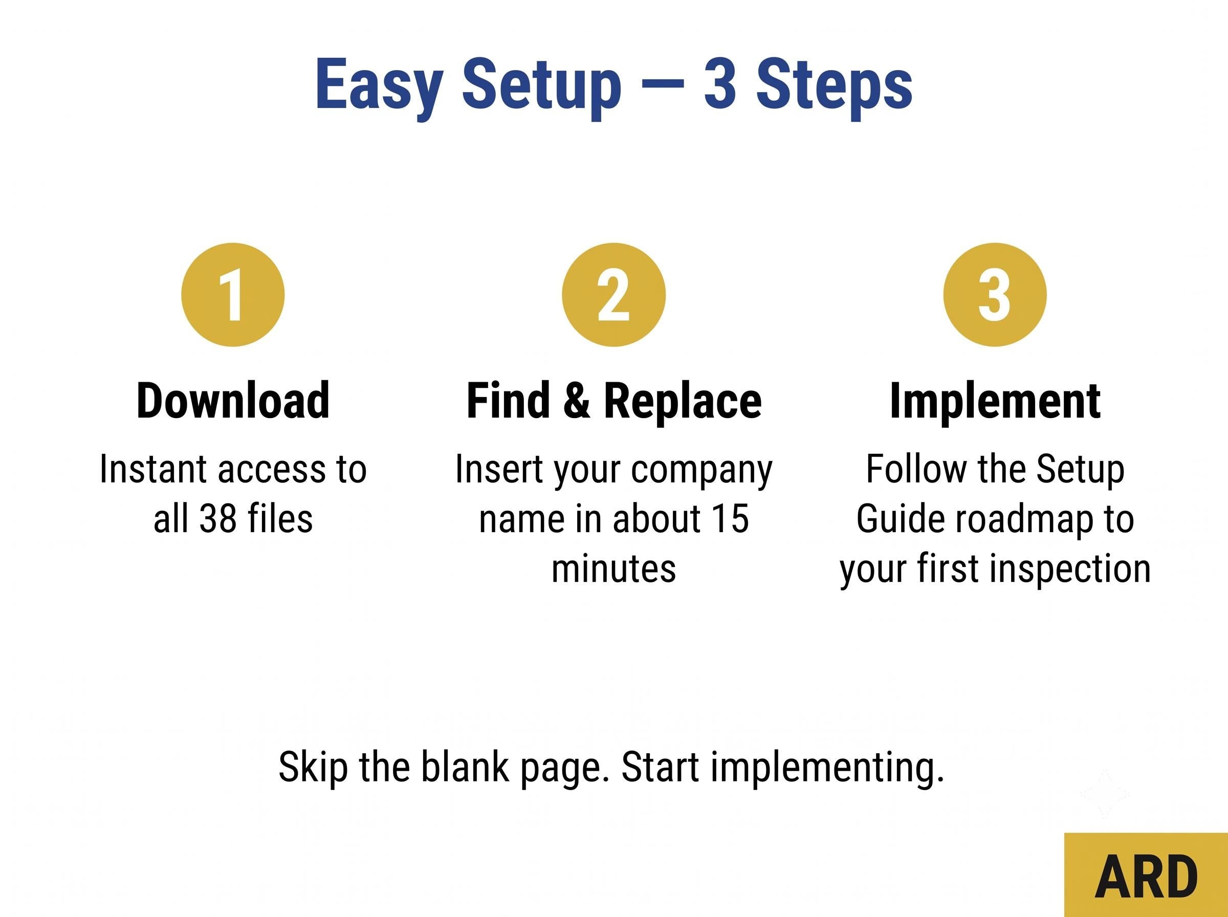 Kosher Compliance Documentation Full Pack 38 Editable Files | Save 100+ Hours | Works With Any Agency (OU OK Star-K) | Word & Excel