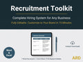 Recruitment Toolkit | Hiring Templates for Small Business | Interview Scorecard Job Description Requisition Reference Offer Onboarding