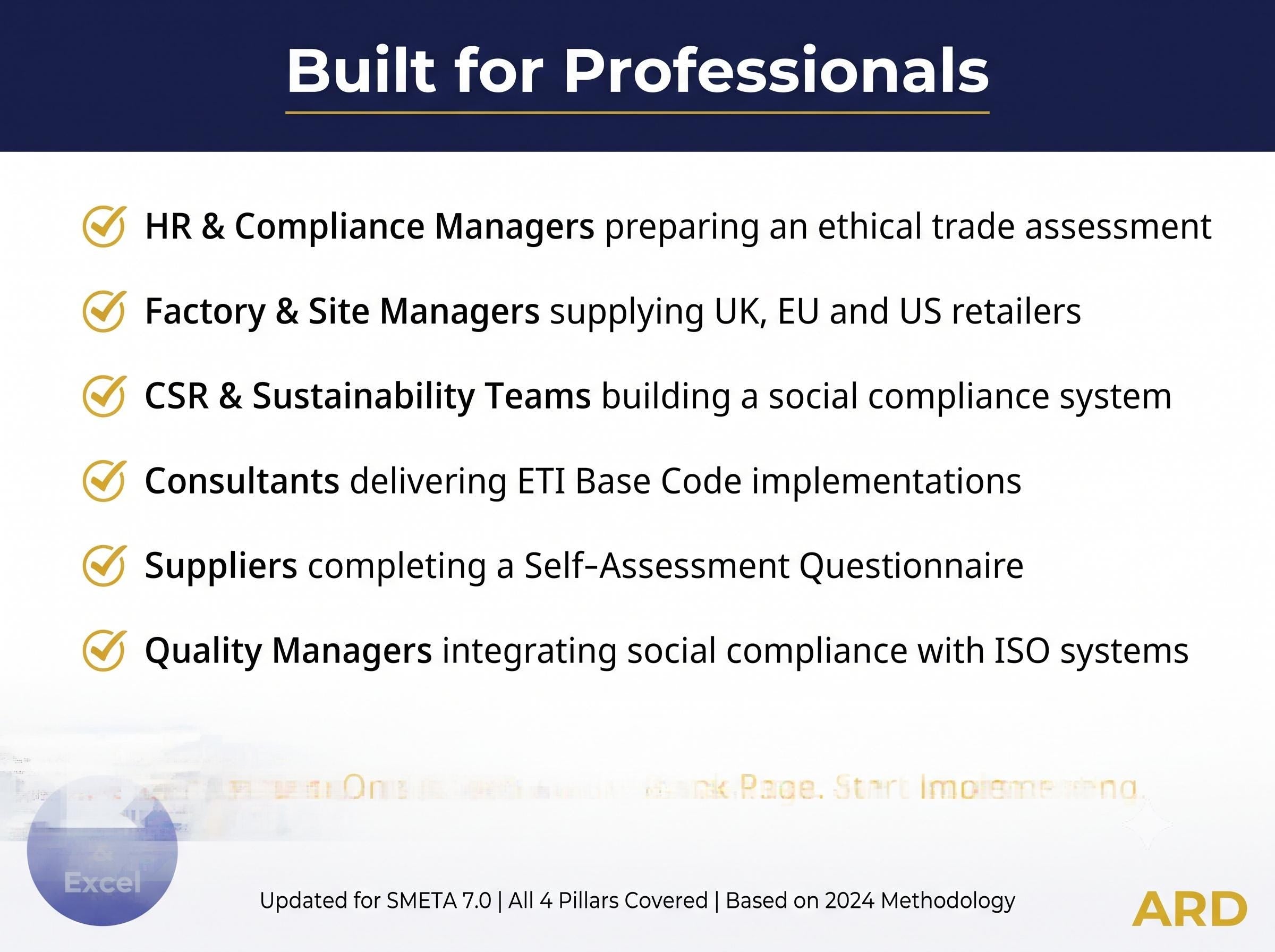 SMETA 7.0 Social Compliance Documentation Kit | 35 Editable Templates | ETI Base Code | 4 Pillar Policies Procedures Checklist Word Excel