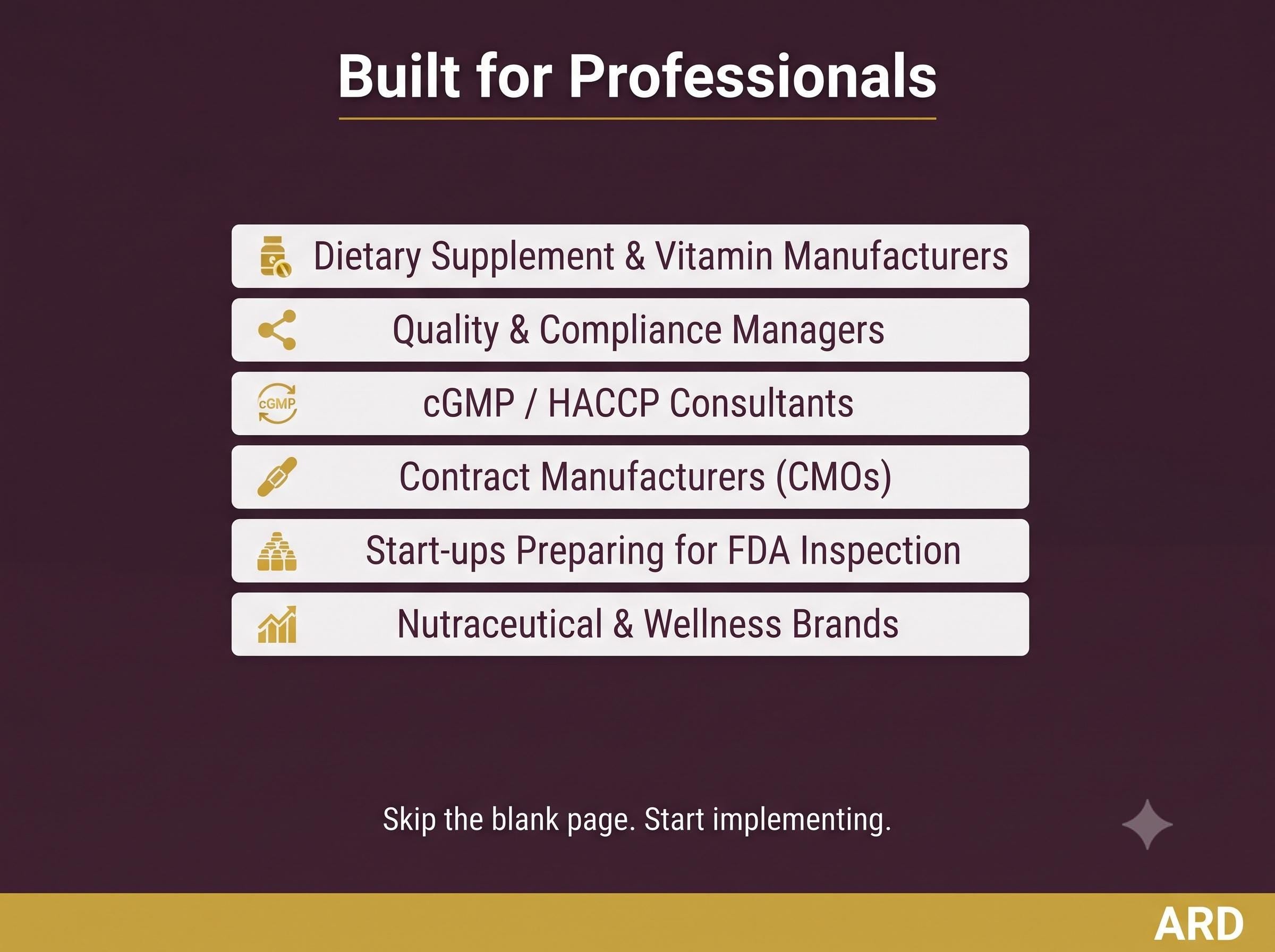Dietary Supplement cGMP HACCP System Documents Full Pack (FDA 21 CFR Part 111 Quality Manual SOp Batch Record Haccp Plan Audit Checklist ), Editable Word Excel, Digital Download