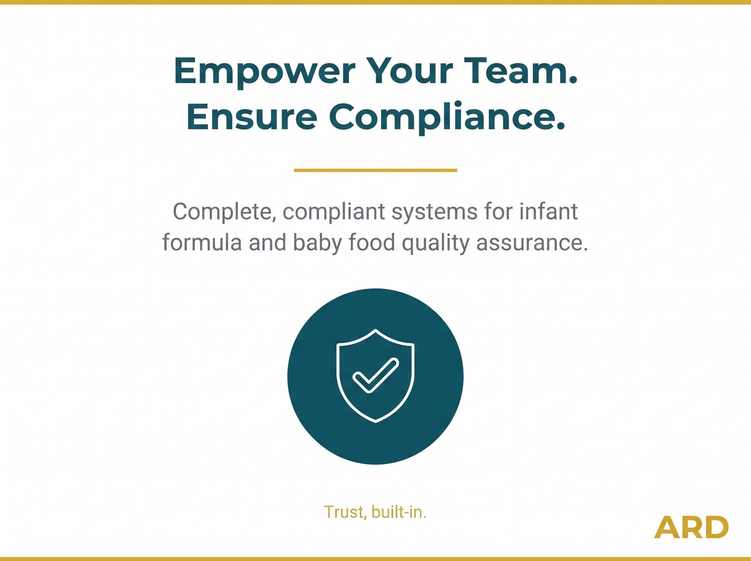 FDA Based Infant Formula Baby Food HACCP System Full Pack