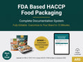FDA Based HACCP Food Packaging Management System Full Pack | Complete Editable Documentation System Food Contact Compliance