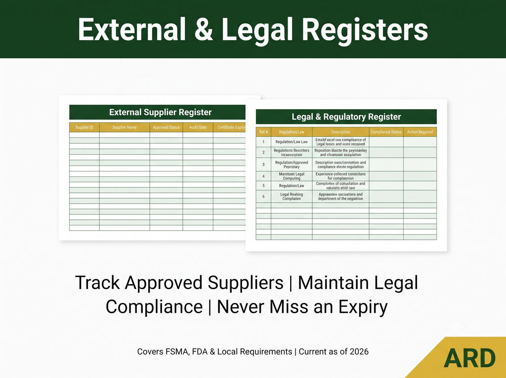 HACCP Plan for Fresh , Fresh-Cut Vegetables Food Safety Documentation System Full Pack | FDA FSMA 21 CFr 112 & 117