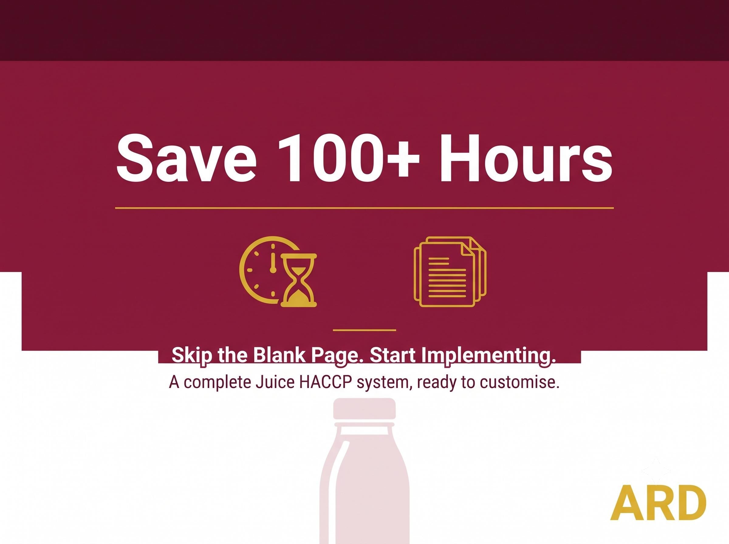 FDA Juice And Cold-Pressed Beverage Food Safety Documentation System Full Pack 21 CFR 120