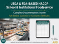 FDA School & Institutional Foodservice HACCP System Full Pack ( Food Code 2022 + USDA 7 CFr 210.13 )