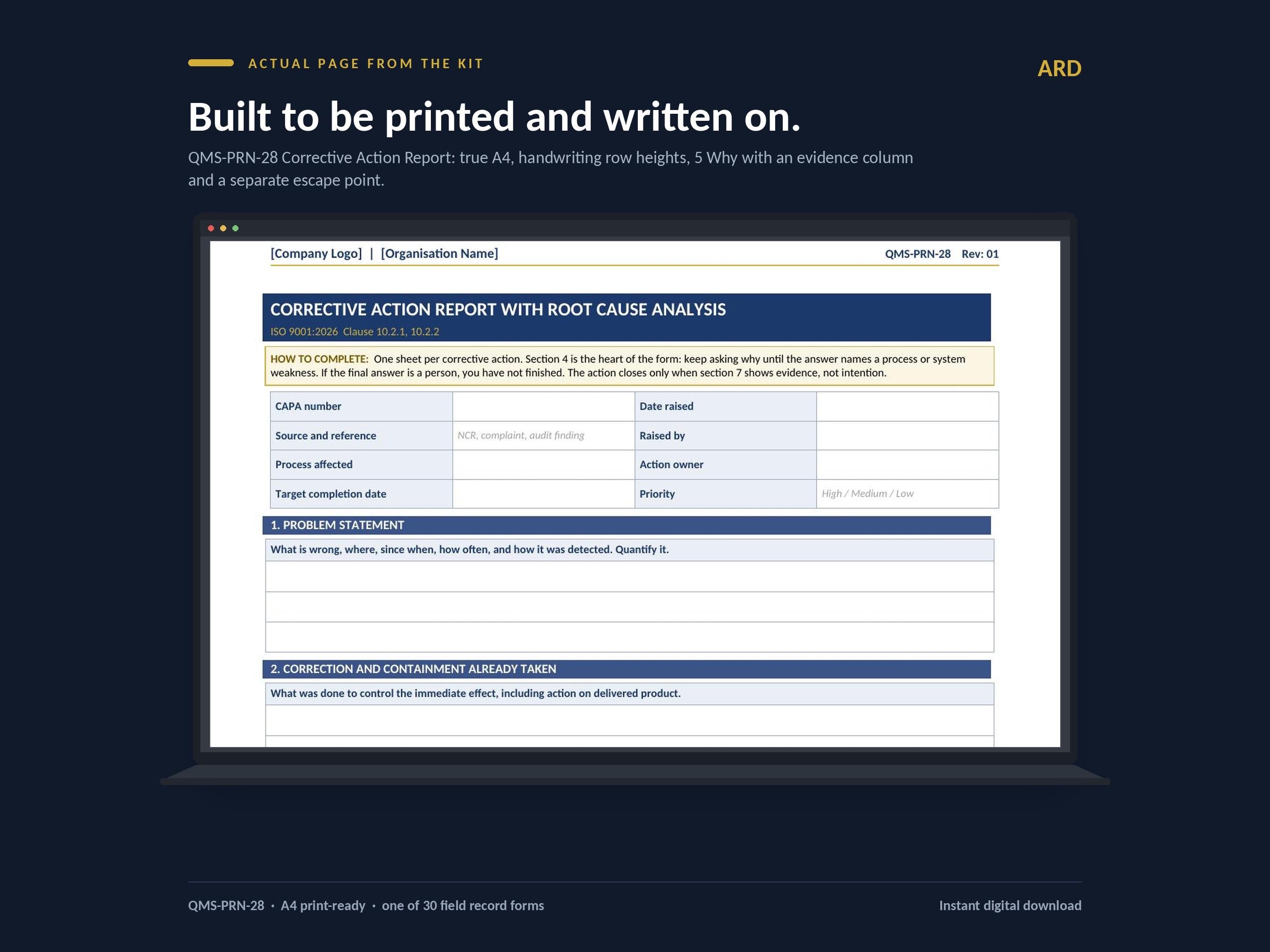 ISO 9001:2015 Quality Management System Full Pack | 2026 Ready | 130 Files