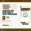 FDA HACCP Acidified , Low-Acid Canned Foods, Sauce, Spice & Dry Blends Food Safety Documentation System Full Pack
