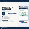 Universal KPI Dashboard System | Automatic RAG Status Executive Report (Digital Download)