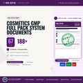 ISO 22716 Cosmetics GMP Full Pack System Documents