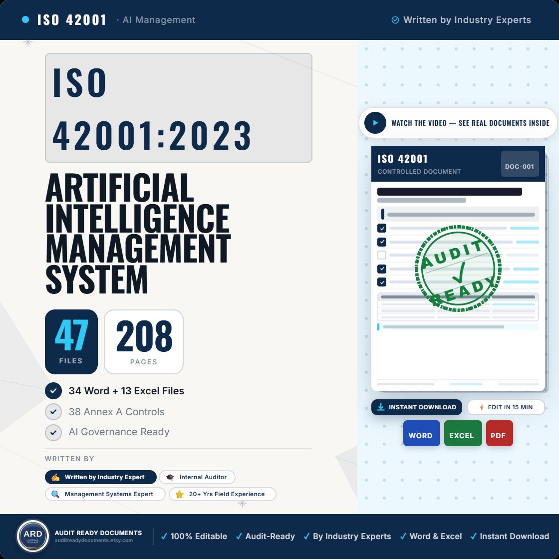 ISO 42001:2023 AI Management Full Pack System Documents