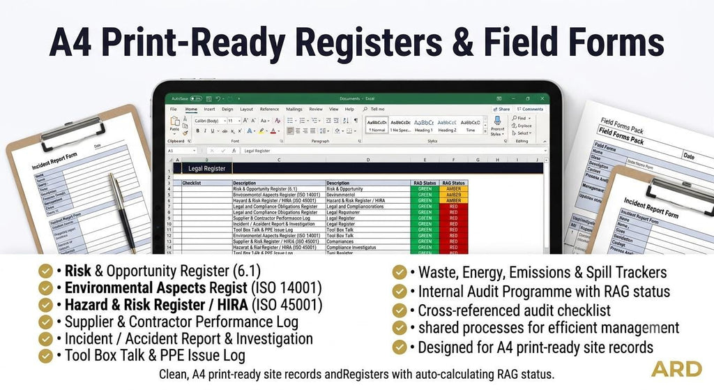 ISO 9001 + 14001 + 45001 Integrated Management System | Complete IMS Documentation | Full Pack Editable
