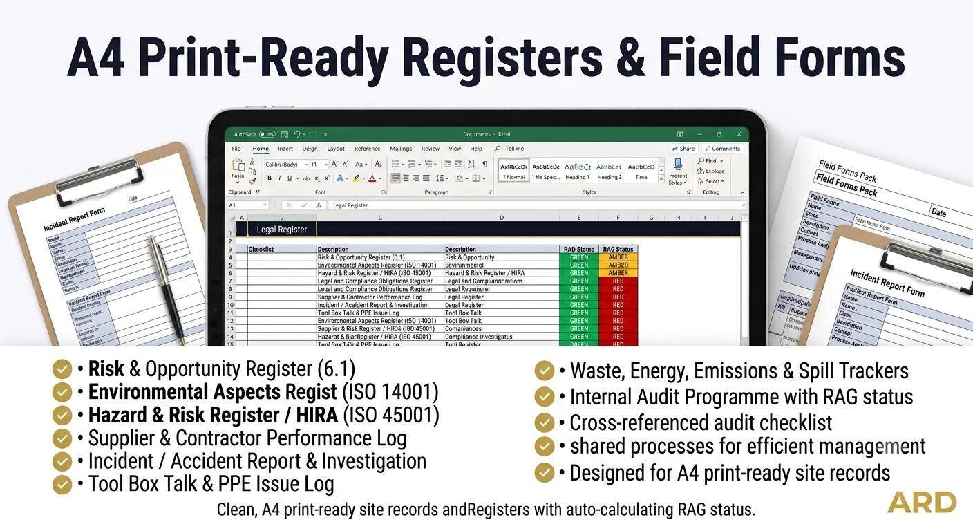 ISO 9001 + 14001 + 45001 Integrated Management System | Complete IMS Documentation | Full Pack Editable