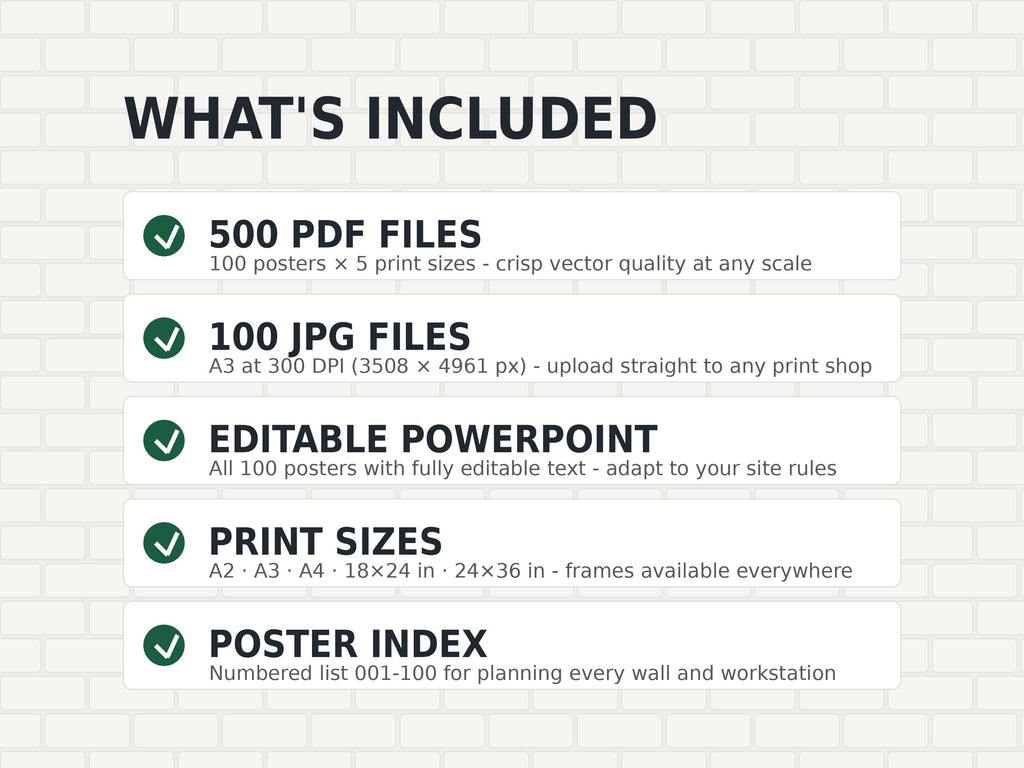 100 Environmental Awareness Posters: ISO 14001 Sustainability Workplace Art (Digital Download)