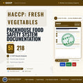HACCP Plan for Fresh , Fresh-Cut Vegetables Food Safety Documentation System Full Pack | FDA FSMA 21 CFr 112 & 117