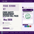 FSSC 22000 Version 7 Food Safety Management System (FSMS) – Complete Document Kit Editable