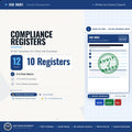 Compliance Registers Bundle | 10 ISO Templates Pre-Filled with Examples | Legal Risk Supplier Permit Calibration KPI | Excel