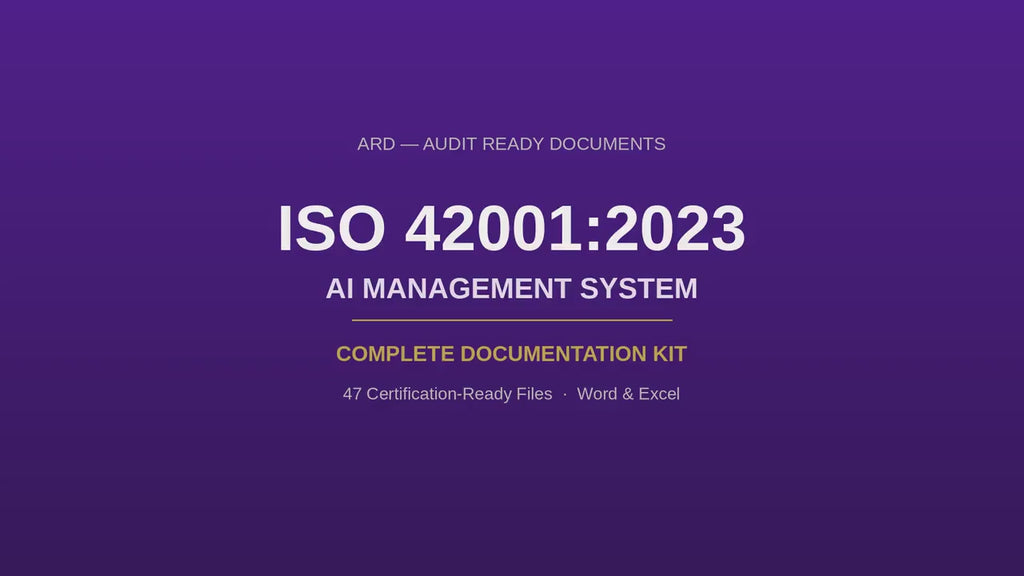 ISO 42001:2023 AI Management Full Pack System Documents
