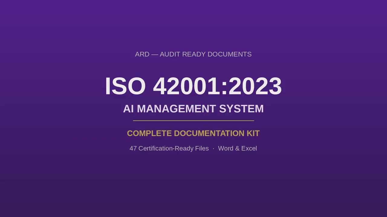 ISO 42001:2023 AI Management Full Pack System Documents