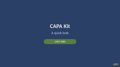 CAPA Log Template Excel | Corrective Action Tracker & Root Cause Analysis | 5 Why Worksheet | ISO 9001 Food Safety| Instant Download