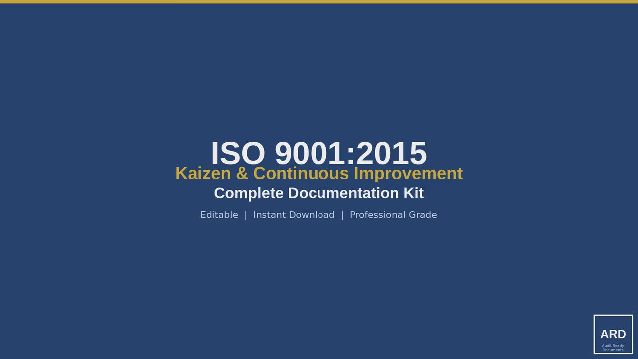 KAIZEN Full Pack System Documents