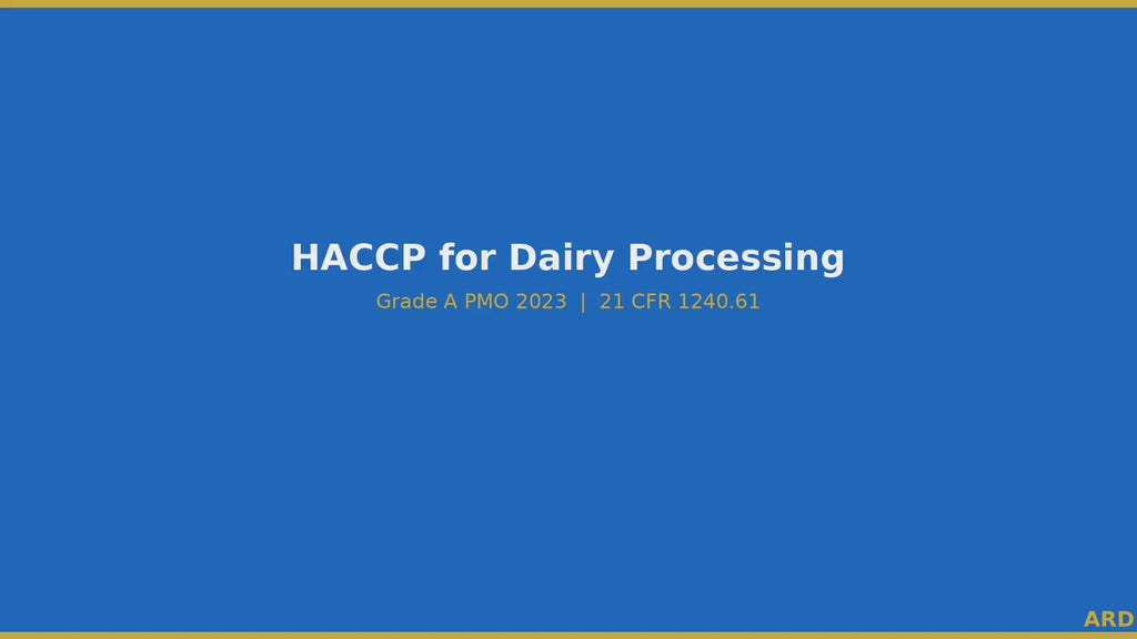 HACCP for Dairy Processing Documentation System  Full Pack + ( Bonus Grade A PMO 2023 Compliant )