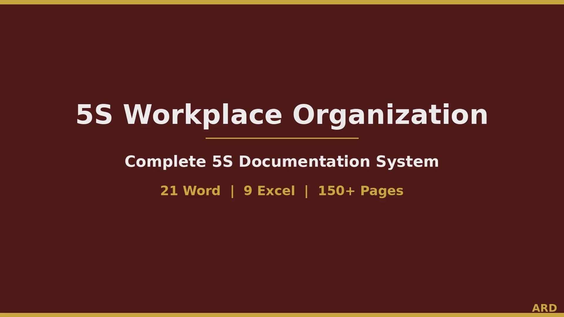 5S Workplace Organization System Full Pack | 30 Documents Lean Manufacturing Red Tag Audit Checklist SOPs Kaizen Editable Templates